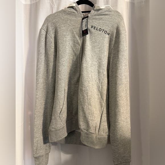 Peloton London City Zip Hoodie NWT Harrods Exclusive Gray Size L - Picture 2 of 10